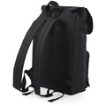 Black-Black - Back - Bagbase Heritage Laptop Backpack Bag (Up To 17inch Laptop)
