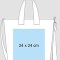 Light Grey - Side - Bagbase Canvas Daybag - Hold & Strap Shopping Bag (15 Litres)