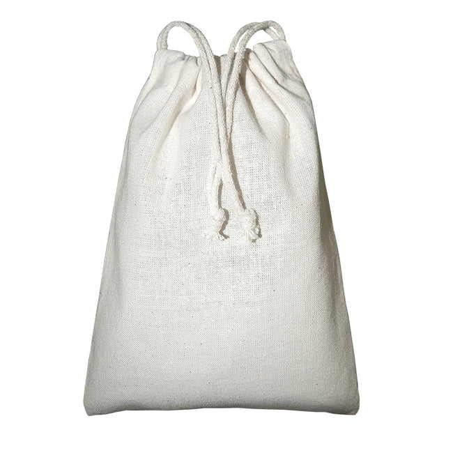 Natural - Front - Jassz Bags Plain "Spruce" Mini Drawstring Bag