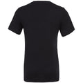 Black - Back - Canvas Mens Jersey Short Sleeve V-Neck T-Shirt