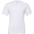 White - Front - Canvas Mens Jersey Short Sleeve V-Neck T-Shirt
