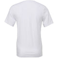 White - Back - Canvas Mens Jersey Short Sleeve V-Neck T-Shirt