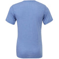 Blue Triblend - Back - Canvas Mens Triblend Crew Neck Plain Short Sleeve T-Shirt