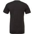 Charcoal Black Triblend - Back - Canvas Mens Triblend Crew Neck Plain Short Sleeve T-Shirt