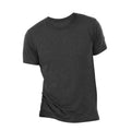 Charcoal Black Triblend - Side - Canvas Mens Triblend Crew Neck Plain Short Sleeve T-Shirt