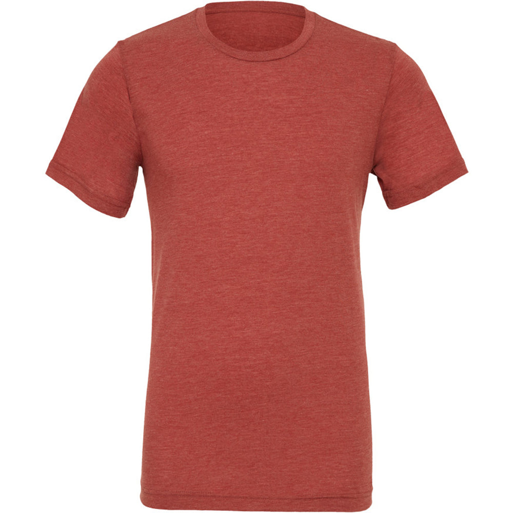 Clay Triblend - Front - Canvas Mens Triblend Crew Neck Plain Short Sleeve T-Shirt