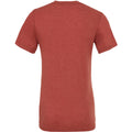 Clay Triblend - Back - Canvas Mens Triblend Crew Neck Plain Short Sleeve T-Shirt