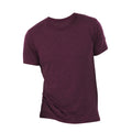 Maroon Triblend - Side - Canvas Mens Triblend Crew Neck Plain Short Sleeve T-Shirt