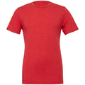 Red Triblend - Front - Canvas Mens Triblend Crew Neck Plain Short Sleeve T-Shirt