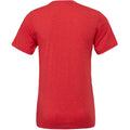 Red Triblend - Back - Canvas Mens Triblend Crew Neck Plain Short Sleeve T-Shirt