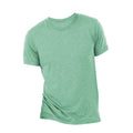 Sea Green Triblend - Front - Canvas Mens Triblend Crew Neck Plain Short Sleeve T-Shirt