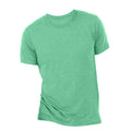 Green Triblend - Back - Canvas Mens Triblend Crew Neck Plain Short Sleeve T-Shirt