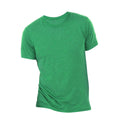 Green Triblend - Back - Canvas Mens Triblend Crew Neck Plain Short Sleeve T-Shirt