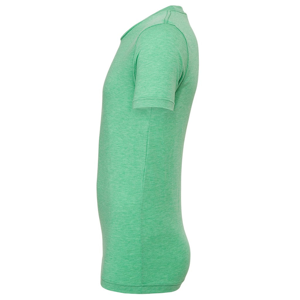 Green Triblend - Lifestyle - Canvas Mens Triblend Crew Neck Plain Short Sleeve T-Shirt