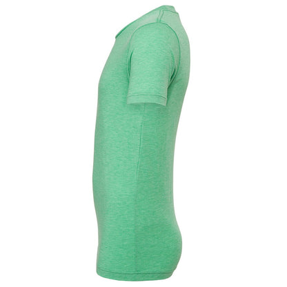 Green Triblend - Lifestyle - Canvas Mens Triblend Crew Neck Plain Short Sleeve T-Shirt