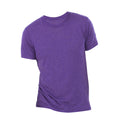 Purple Triblend - Front - Canvas Mens Triblend Crew Neck Plain Short Sleeve T-Shirt