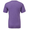 Purple Triblend - Back - Canvas Mens Triblend Crew Neck Plain Short Sleeve T-Shirt
