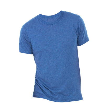 True Royal Triblend - Front - Canvas Mens Triblend Crew Neck Plain Short Sleeve T-Shirt