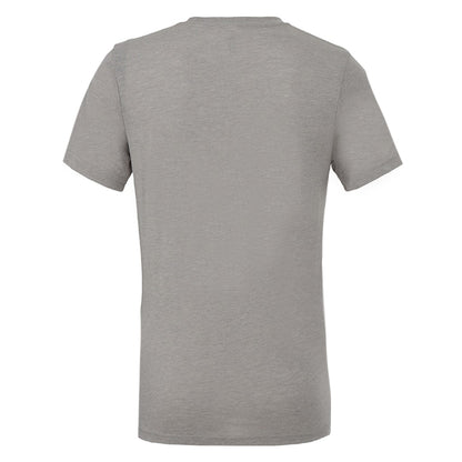 Athletic Grey Triblend - Back - Canvas Mens Triblend Crew Neck Plain Short Sleeve T-Shirt