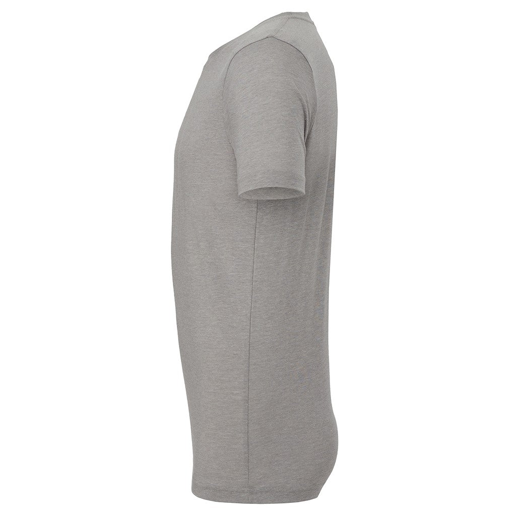 Athletic Grey Triblend - Side - Canvas Mens Triblend Crew Neck Plain Short Sleeve T-Shirt