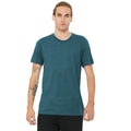 Steel Blue Triblend - Back - Canvas Mens Triblend Crew Neck Plain Short Sleeve T-Shirt