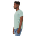 Dusty Blue Triblend - Side - Canvas Mens Triblend Crew Neck Plain Short Sleeve T-Shirt