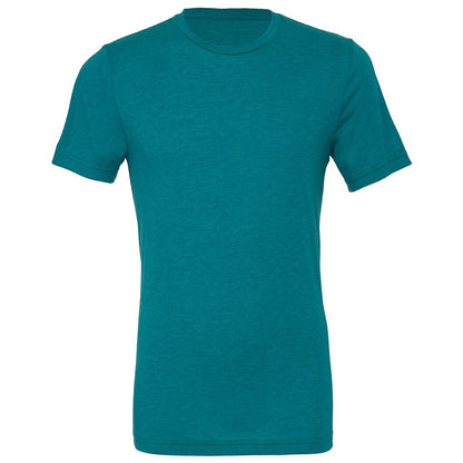 Teal Triblend - Front - Canvas Mens Triblend Crew Neck Plain Short Sleeve T-Shirt