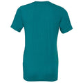 Teal Triblend - Back - Canvas Mens Triblend Crew Neck Plain Short Sleeve T-Shirt