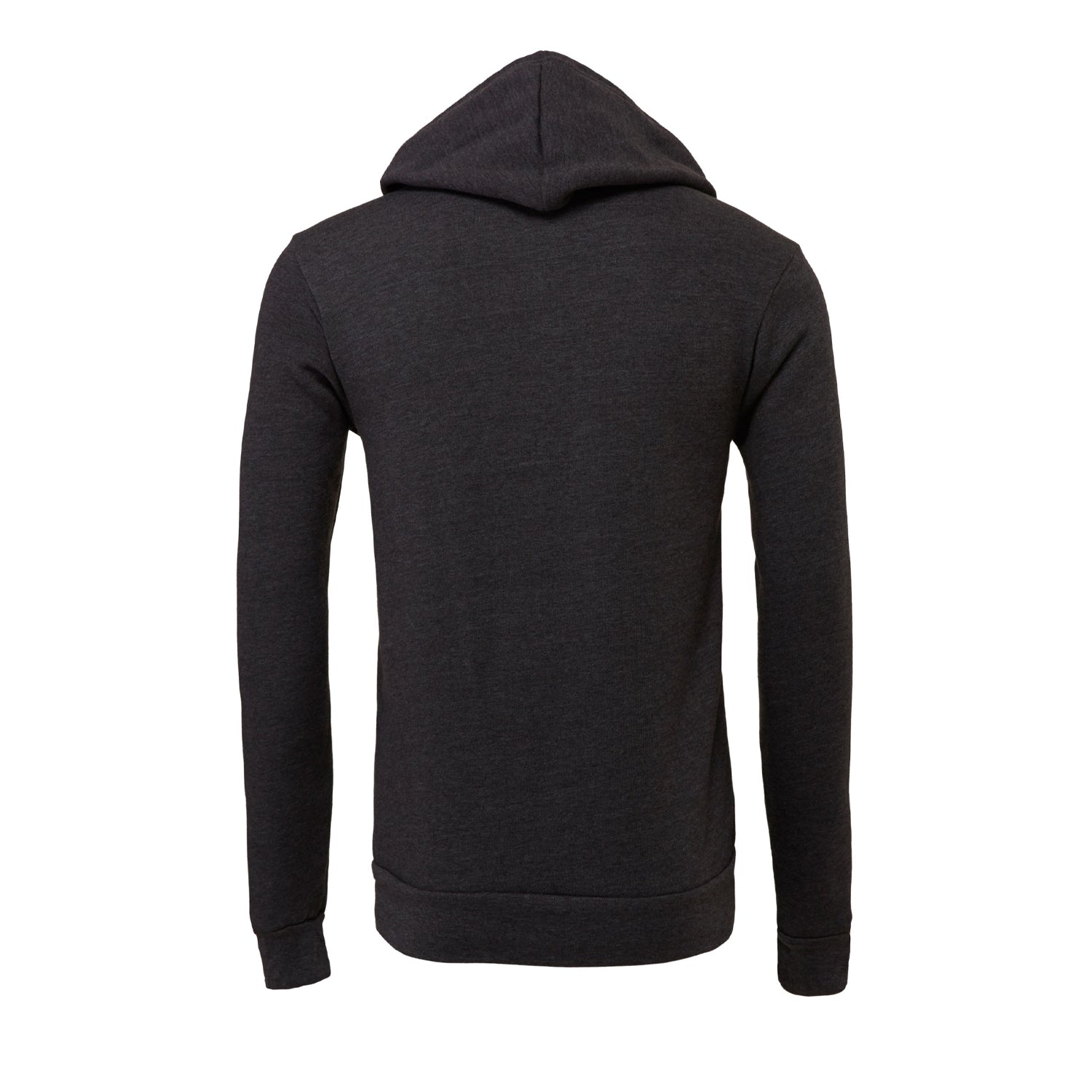 Dark Grey Heather - Back - Canvas Unisex Pullover Hooded Sweatshirt - Hoodie