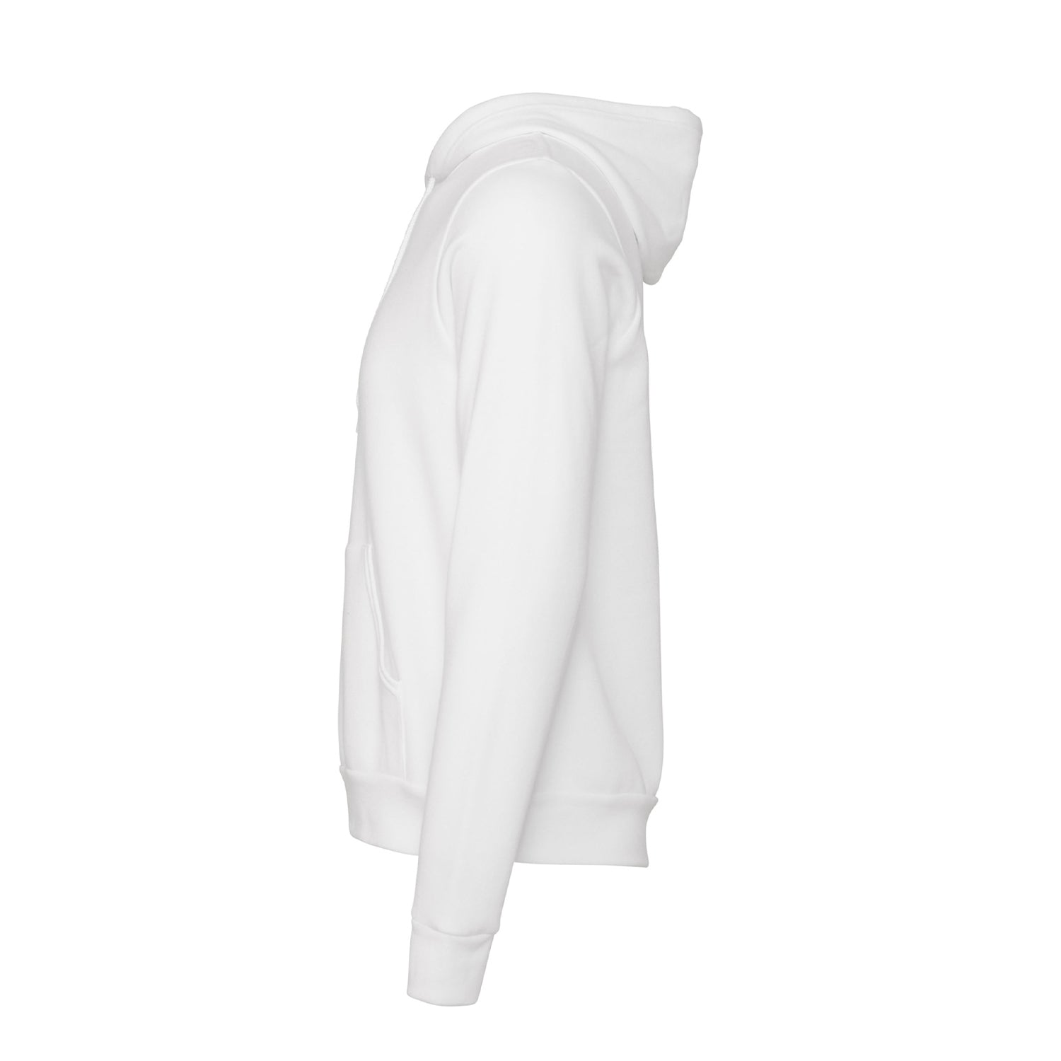 DTG White - Side - Canvas Unisex Pullover Hooded Sweatshirt - Hoodie