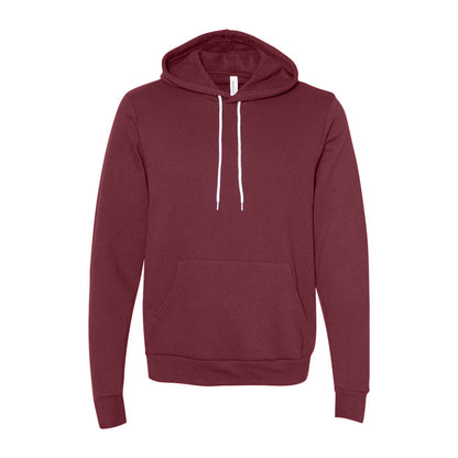 Maroon - Front - Canvas Unisex Pullover Hooded Sweatshirt - Hoodie