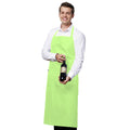 Lime - Back - Jassz Bistro Unisex Bib Apron With Pocket - Barwear