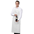 White - Back - Jassz Bistro Unisex Bib Apron With Pocket - Barwear