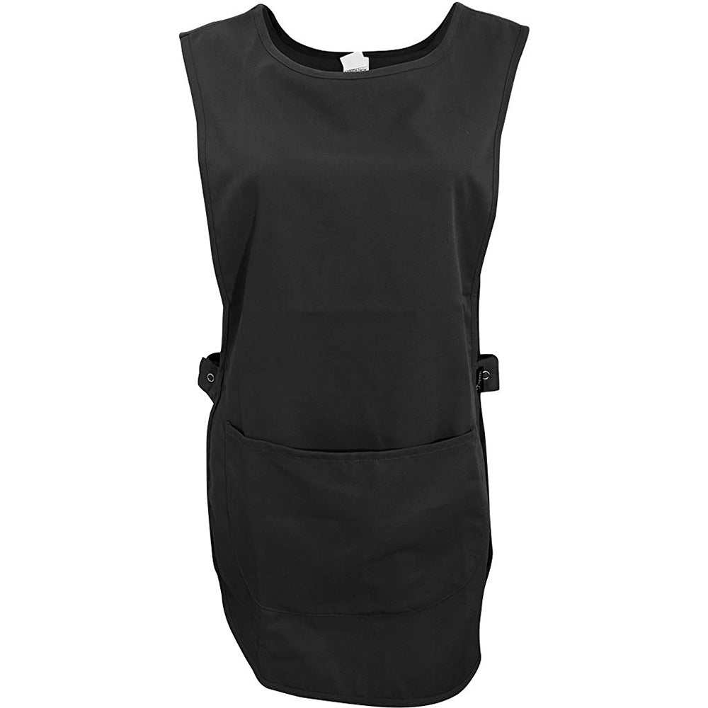 Black - Back - Dennys Womens-Ladies Workwear Tabard