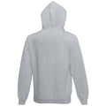 Heather Grey - Back - Fruit Of The Loom Childrens Unisex Lightweight Hooded Sweatshirt - Hoodie