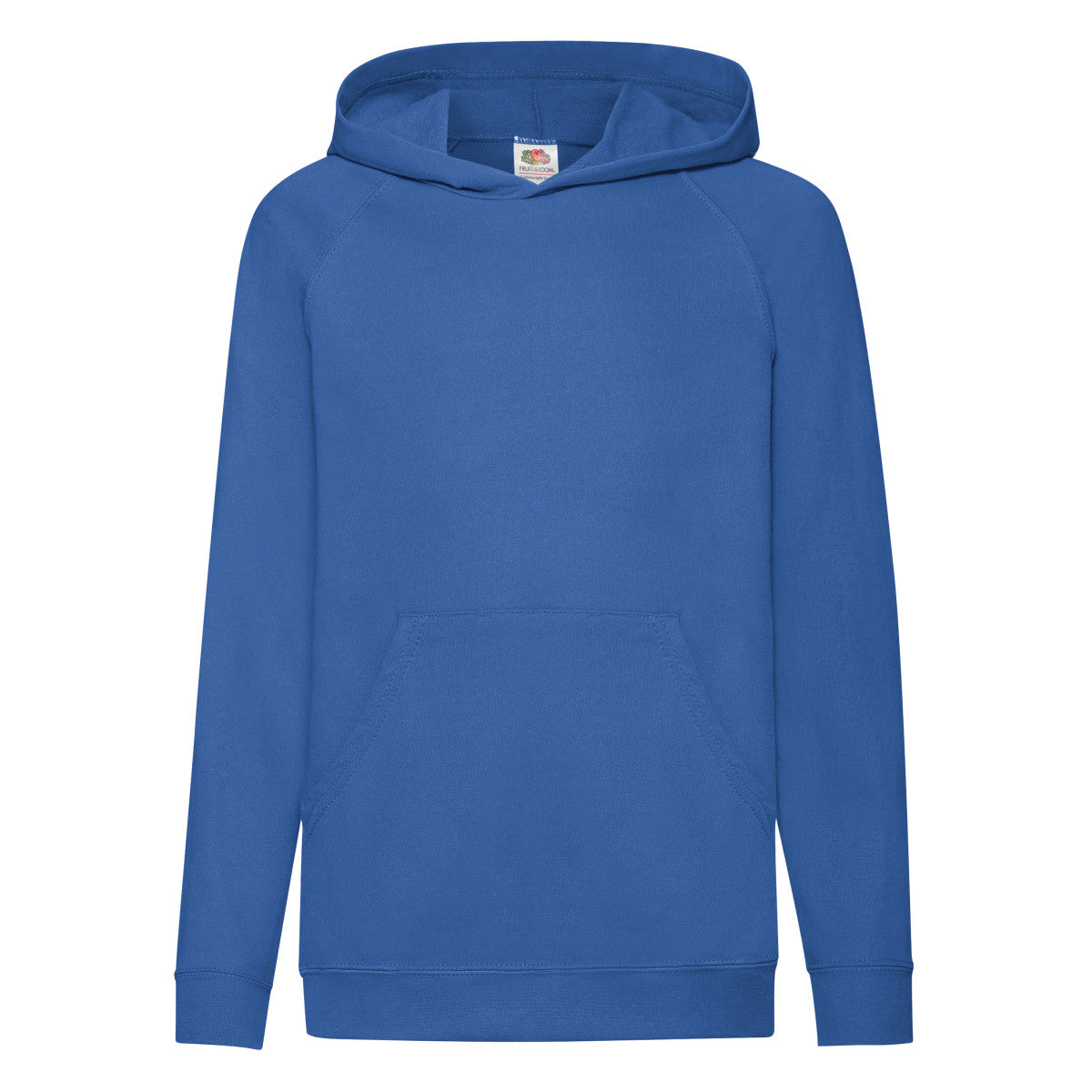 Royal - Front - Fruit Of The Loom Childrens Unisex Lightweight Hooded Sweatshirt - Hoodie