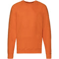 Orange - Back - Fruit Of The Loom Mens Lightweight Raglan Sweatshirt (240 GSM)