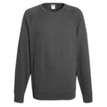 Light Graphite - Front - Fruit Of The Loom Mens Lightweight Raglan Sweatshirt (240 GSM)