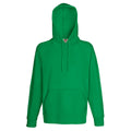 Kelly Green - Front - Fruit Of The Loom Mens Lightweight Hooded Sweatshirt - Hoodie (240 GSM)