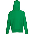 Kelly Green - Back - Fruit Of The Loom Mens Lightweight Hooded Sweatshirt - Hoodie (240 GSM)