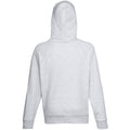 Heather Grey - Back - Fruit Of The Loom Mens Lightweight Hooded Sweatshirt - Hoodie (240 GSM)