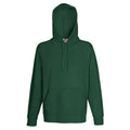 Bottle Green - Front - Fruit Of The Loom Mens Lightweight Hooded Sweatshirt - Hoodie (240 GSM)