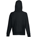 Black - Back - Fruit Of The Loom Mens Lightweight Hooded Sweatshirt - Hoodie (240 GSM)
