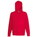 Red - Front - Fruit Of The Loom Mens Lightweight Hooded Sweatshirt - Hoodie (240 GSM)