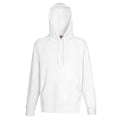 White - Front - Fruit Of The Loom Mens Lightweight Hooded Sweatshirt - Hoodie (240 GSM)