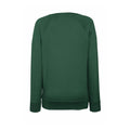 Bottle Green - Back - Fruit OF The Loom Ladies Fitted Lightweight Raglan Sweatshirt (240 GSM)