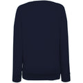 Deep Navy - Back - Fruit OF The Loom Ladies Fitted Lightweight Raglan Sweatshirt (240 GSM)