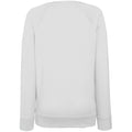 White - Back - Fruit OF The Loom Ladies Fitted Lightweight Raglan Sweatshirt (240 GSM)