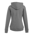 Light Graphite - Back - Fruit Of The Loom Ladies Fitted Lightweight Hooded Sweatshirts Jacket - Zoodie (240 GSM)