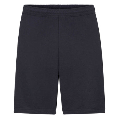Deep Navy - Front - Fruit Of The Loom Mens Lightweight Casual Fleece Shorts (240 GSM)